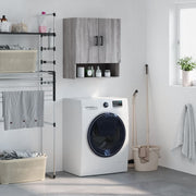 vægskab 60x31x70 cm konstrueret træ grå sonoma-eg