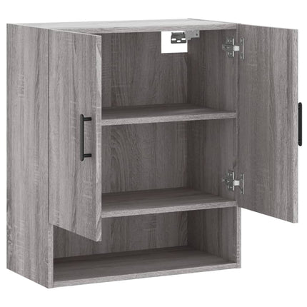 vægskab 60x31x70 cm konstrueret træ grå sonoma-eg