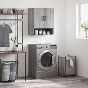 vægskab 60x31x70 cm konstrueret træ grå sonoma-eg