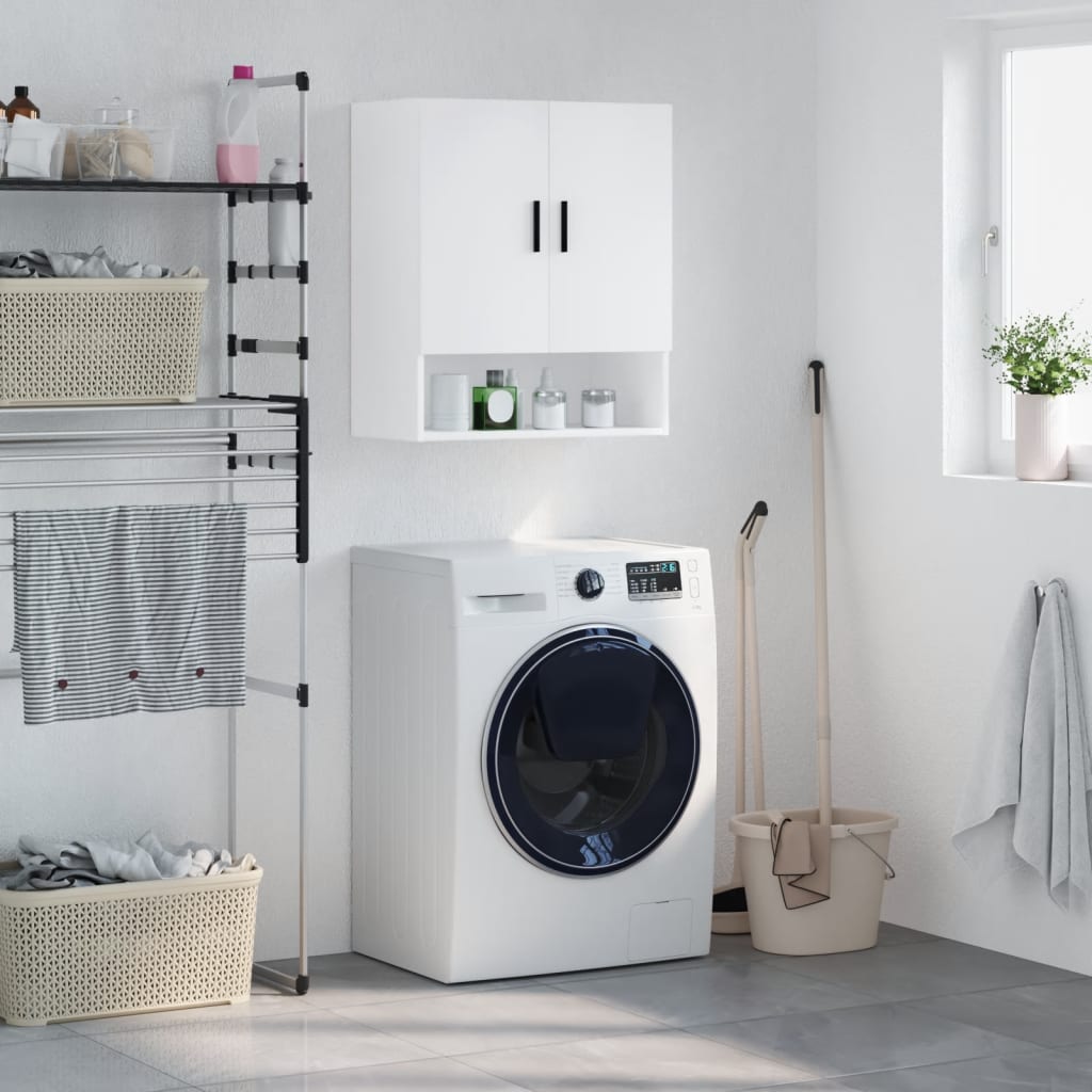 vægskab 60x31x70 cm konstrueret træ hvid