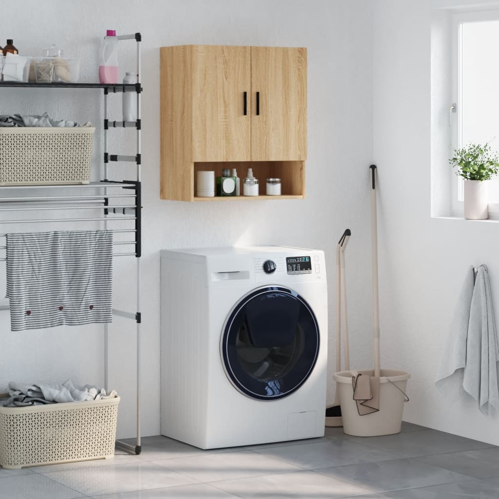 vægskab 60x31x70 cm konstrueret træ sonoma-eg