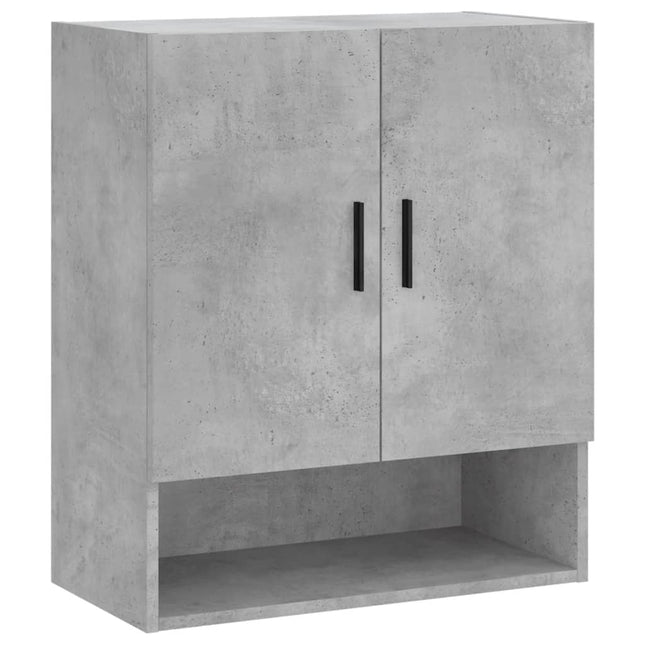 vægskab 60x31x70 cm konstrueret træ betongrå
