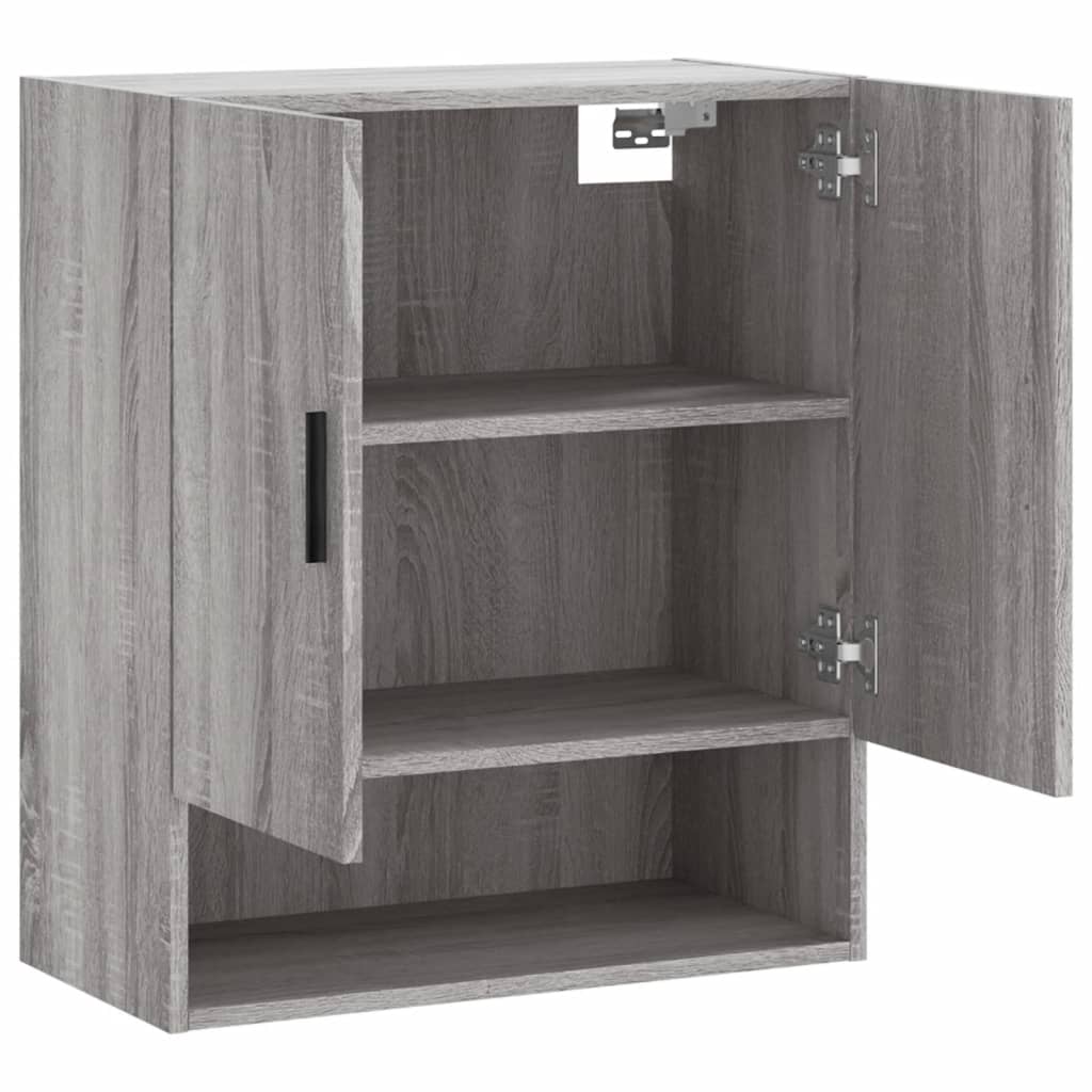 vægskab 60x31x70 cm konstrueret træ grå sonoma-eg