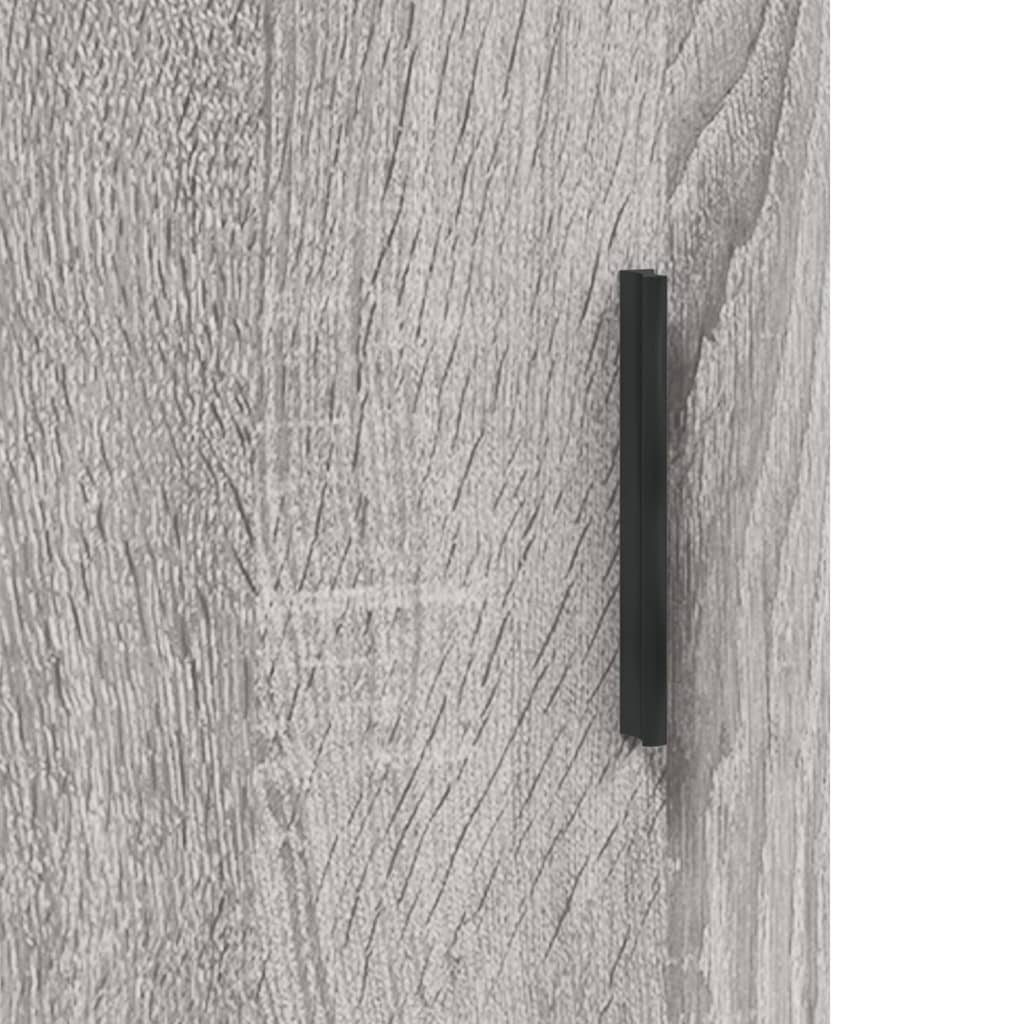 vægskab 60x31x70 cm konstrueret træ grå sonoma-eg