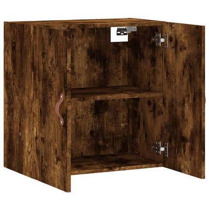 vægskab 60x31x60 cm konstrueret træ røget egetræsfarve