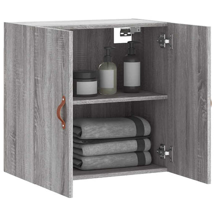 vægskab 60x31x60 cm konstrueret træ grå sonoma-eg
