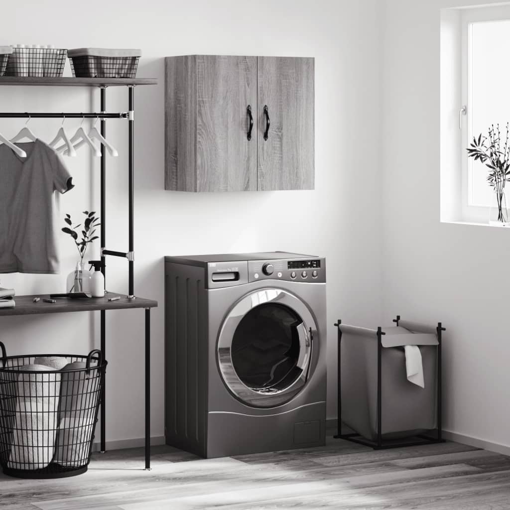 vægskab 60x31x60 cm konstrueret træ grå sonoma-eg