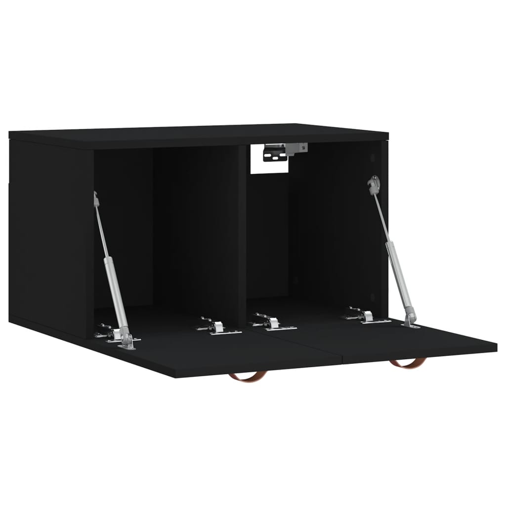 vægskab 60x36,5x35 cm konstrueret træ sort