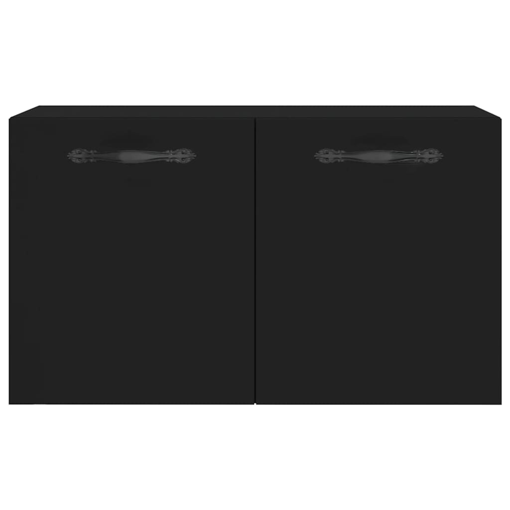 vægskab 60x36,5x35 cm konstrueret træ sort