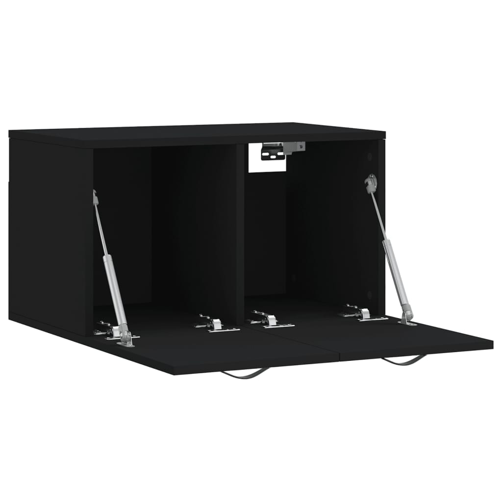 vægskab 60x36,5x35 cm konstrueret træ sort