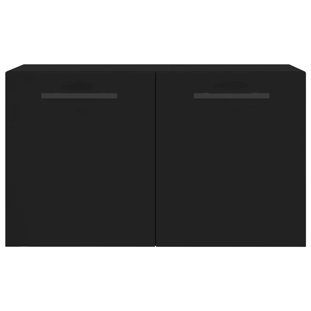 vægskab 60x36,5x35 cm konstrueret træ sort