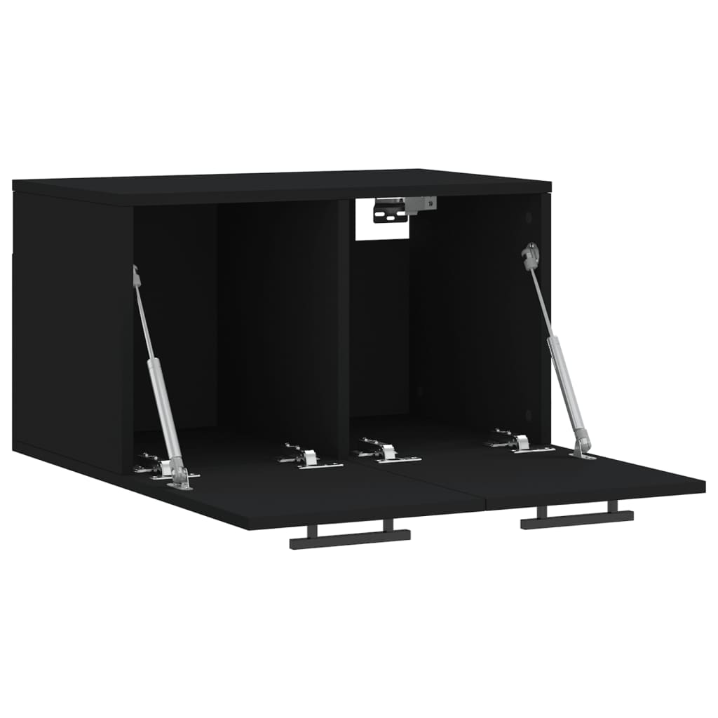 vægskab 60x36,5x35 cm konstrueret træ sort