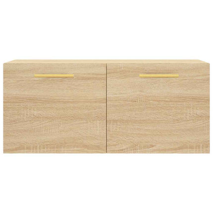 vægskab 80x36,5x35 cm konstrueret træ sonoma-eg