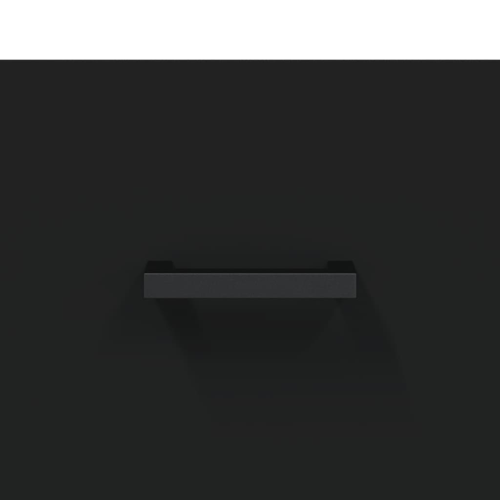 vægskab 80x36,5x35 cm konstrueret træ sort