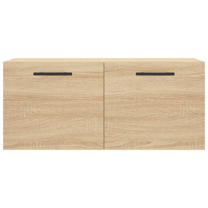 vægskab 80x36,5x35 cm konstrueret træ sonoma-eg