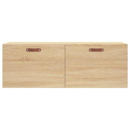 vægskab 100x36,5x35 cm konstrueret træ sonoma-eg
