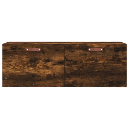 vægskab 100x36,5x35 cm konstrueret træ røget sonoma-eg