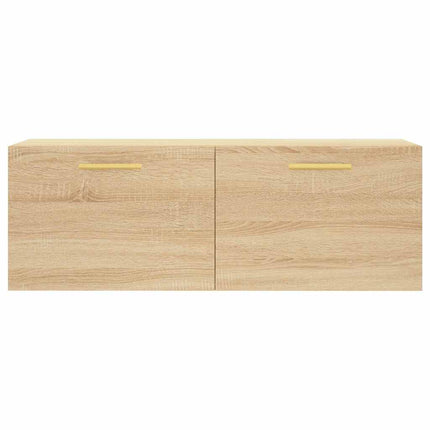 vægskab 100x36,5x35 cm konstrueret træ sonoma-eg