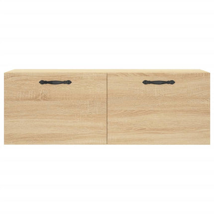 vægskab 100x36,5x35 cm konstrueret træ sonoma-eg