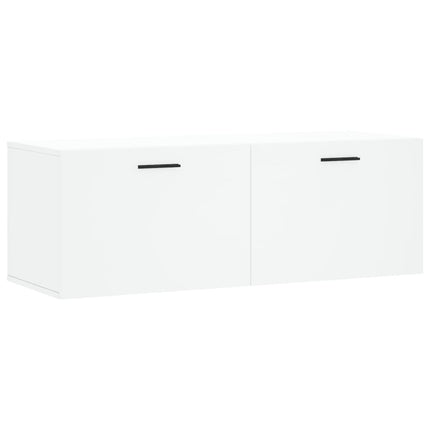 vægskab 100x36,5x35 cm konstrueret træ hvid