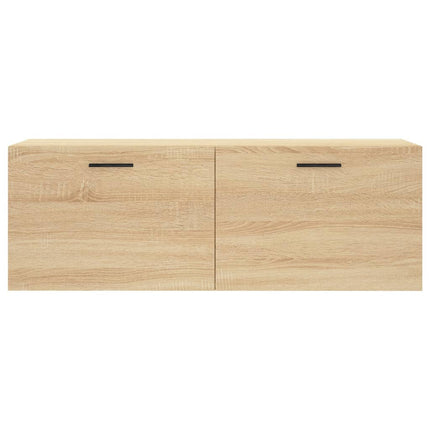 vægskab 100x36,5x35 cm konstrueret træ sonoma-eg