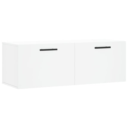 vægskab 100x36,5x35 cm konstrueret træ hvid