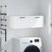 vægskab 100x36,5x35 cm konstrueret træ hvid