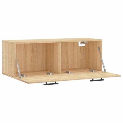vægskab 100x36,5x35 cm konstrueret træ sonoma-eg