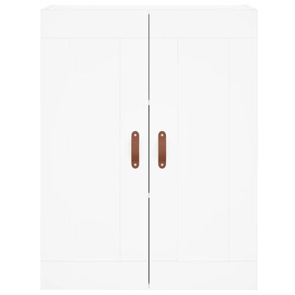 vægskab 69,5x34x90 cm konstrueret træ hvid