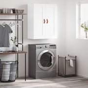 vægskab 69,5x34x90 cm konstrueret træ hvid