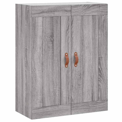 vægskab 69,5x34x90 cm konstrueret træ grå sonoma-eg