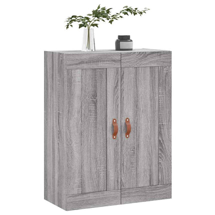 vægskab 69,5x34x90 cm konstrueret træ grå sonoma-eg
