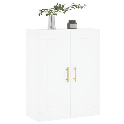 vægskab 69,5x34x90 cm konstrueret træ hvid