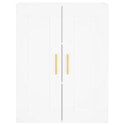 vægskab 69,5x34x90 cm konstrueret træ hvid