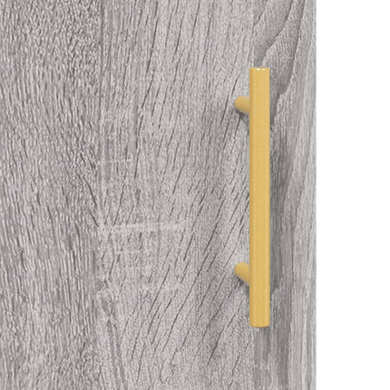 vægskab 69,5x34x90 cm konstrueret træ grå sonoma-eg