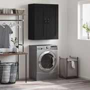 vægskab 69,5x34x90 cm konstrueret træ sort