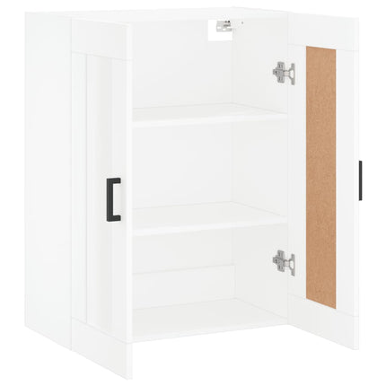 vægskab 69,5x34x90 cm konstrueret træ hvid
