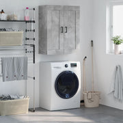 vægskab 69,5x34x90 cm konstrueret træ betongrå