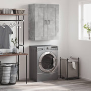 vægskab 69,5x34x90 cm konstrueret træ betongrå