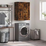 vægskab 69,5x34x90 cm konstrueret træ røget sonoma-eg