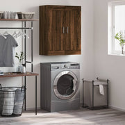 vægskab 69,5x34x90 cm konstrueret træ brun egetræsfarve