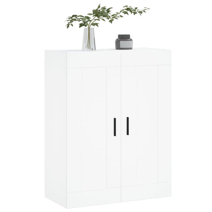 vægskab 69,5x34x90 cm konstrueret træ hvid