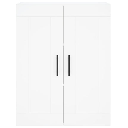 vægskab 69,5x34x90 cm konstrueret træ hvid