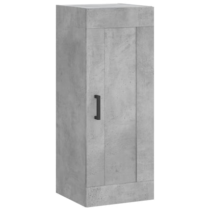 vægskab 34,5x34x90 cm konstrueret træ betongrå
