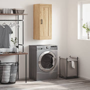 vægskab 34,5x34x90 cm konstrueret træ sonoma-eg