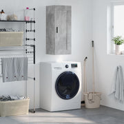 vægskab 34,5x34x90 cm konstrueret træ betongrå