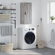 vægskab 34,5x34x90 cm konstrueret træ grå sonoma-eg