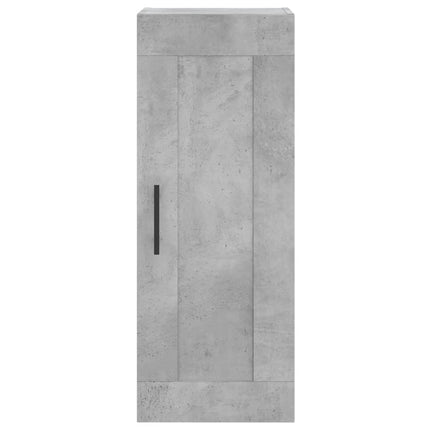 vægskab 34,5x34x90 cm konstrueret træ betongrå