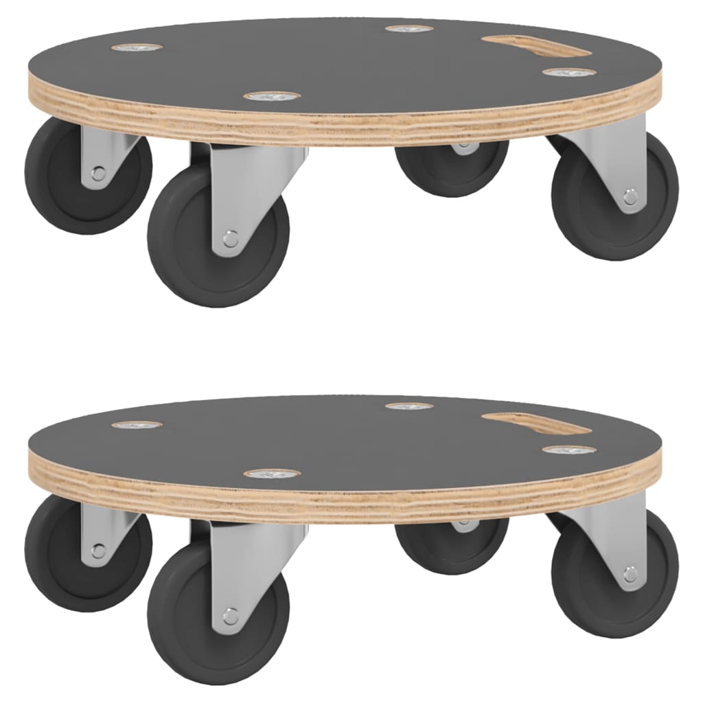 møbelhunde 2 stk. Ø38x11,5 cm 250 kg rund