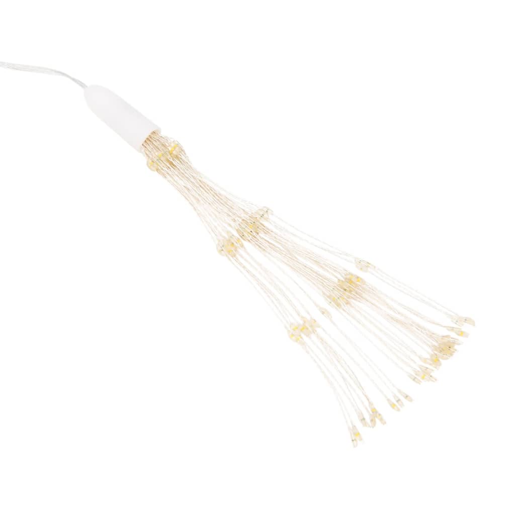 lysende starburst-dekoration 2 stk. 140 LED'er 17 cm varm hvid